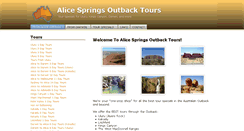 Desktop Screenshot of alicespringsoutbacktours.com